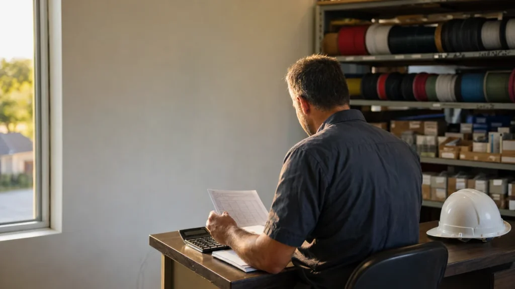 How much should an electrical contractor spend on marketing?