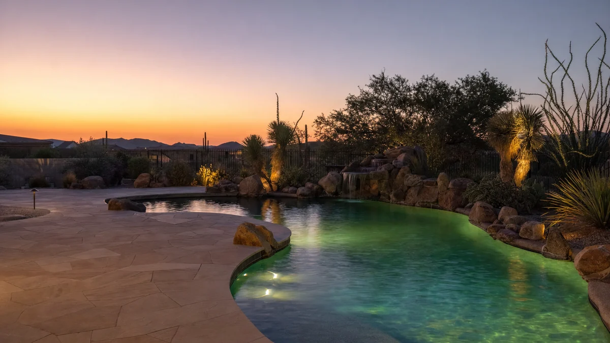 How does a pool builder show up in AI search results?