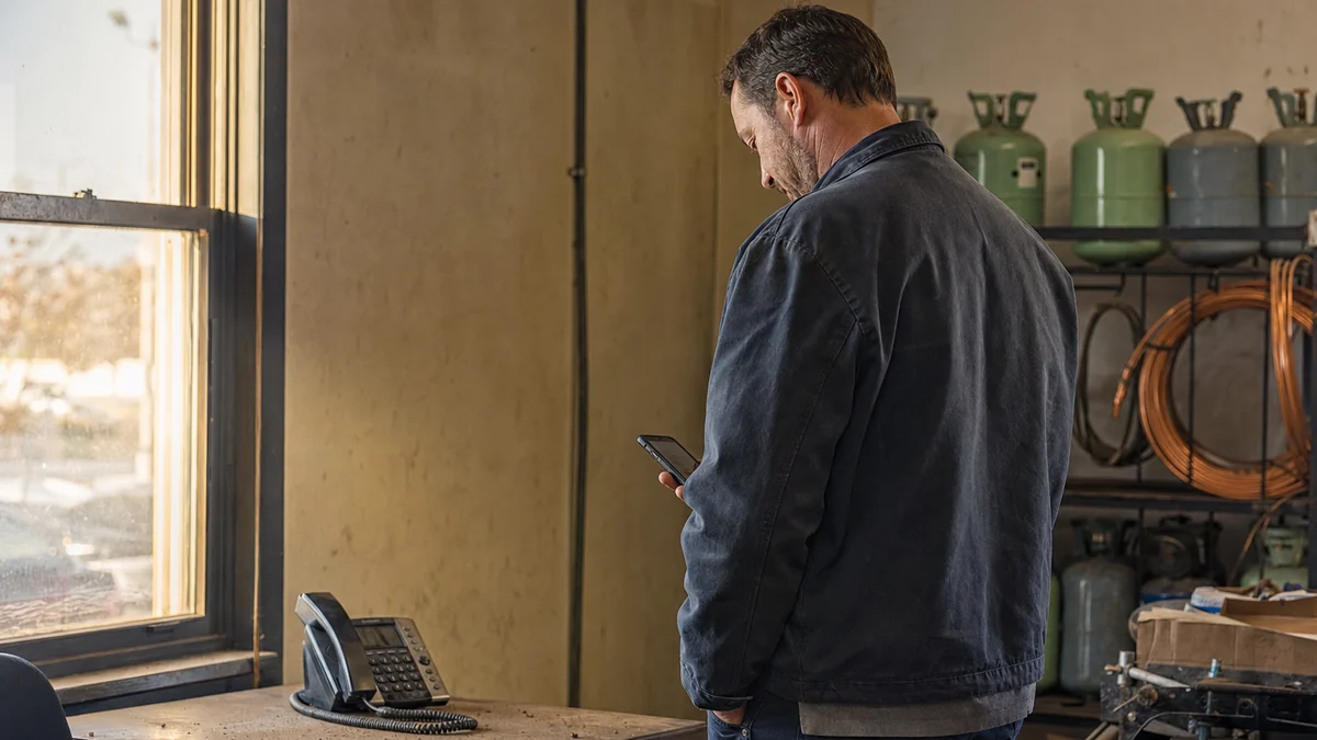 My HVAC phone suddenly stopped ringing. What should I check first?