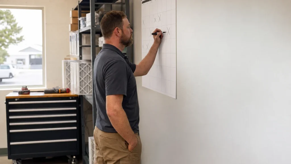 How many booked calls does my HVAC company need to hit its goal?
