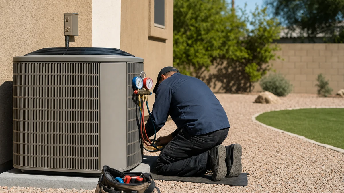How do I get HVAC service pages to rank for repair and install?