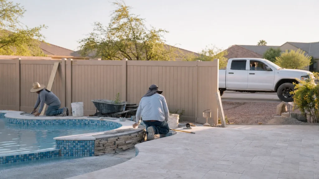 How can a local pool builder compete with national franchises?