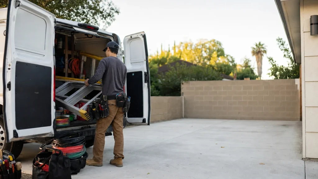 How should a new electrical contractor get its first customers?