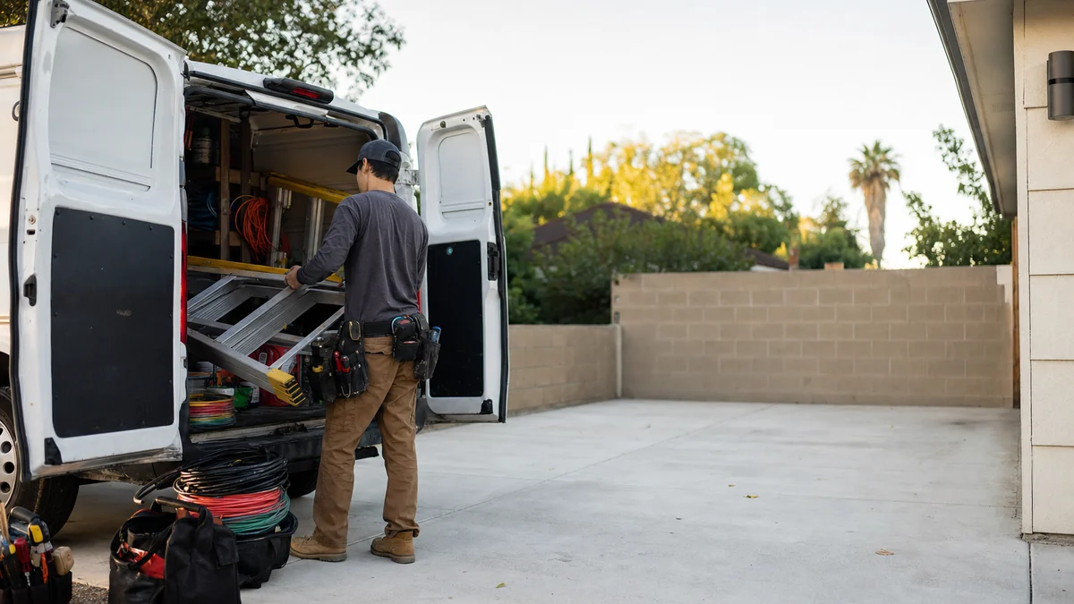 How should a new electrical contractor get its first customers?
