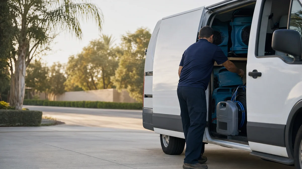 How can a one-truck restoration company get emergency calls cheaply?