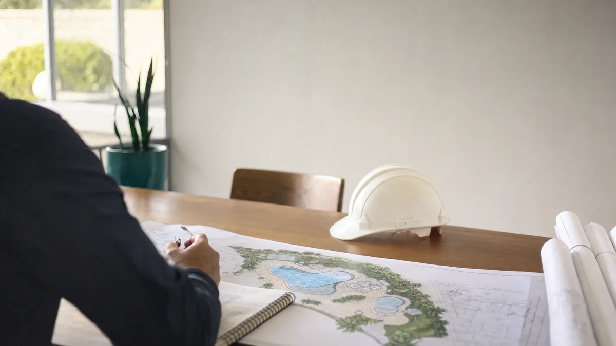 How should pool builders follow up on leads during a long sales cycle?