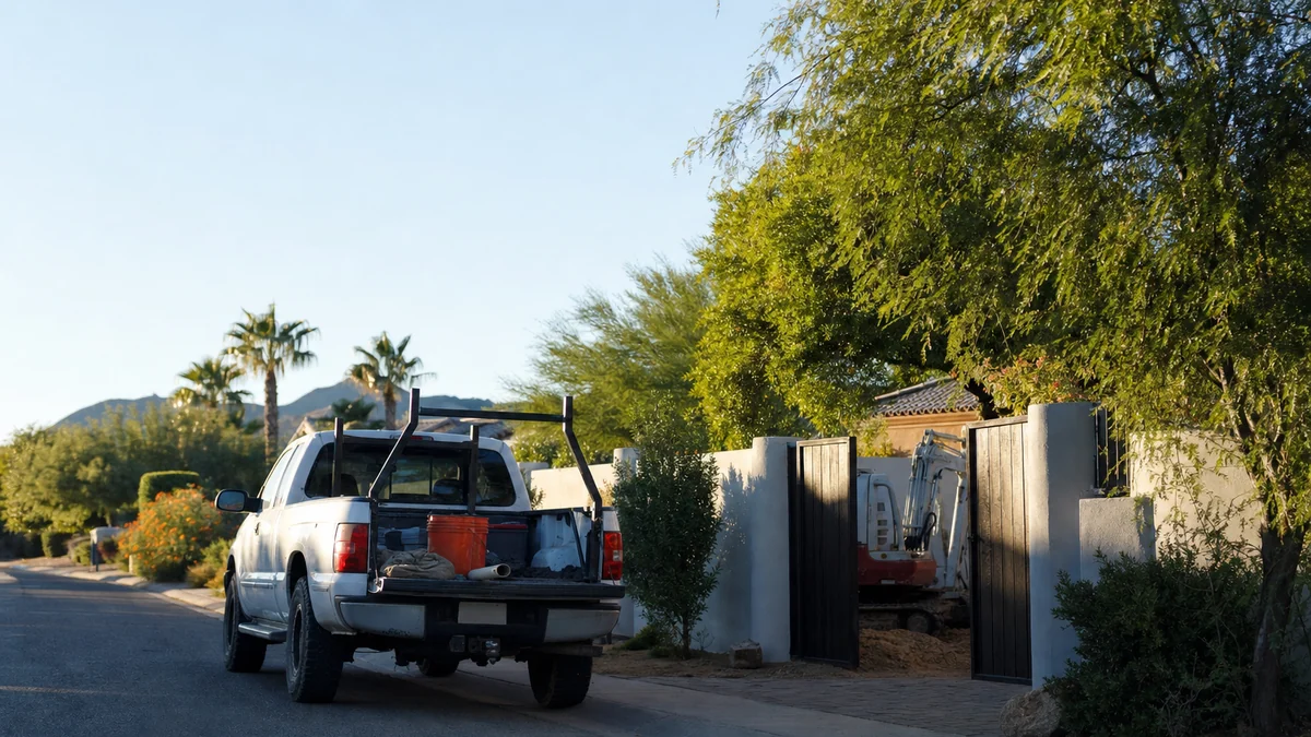 How should a pool builder set up its Google service area?