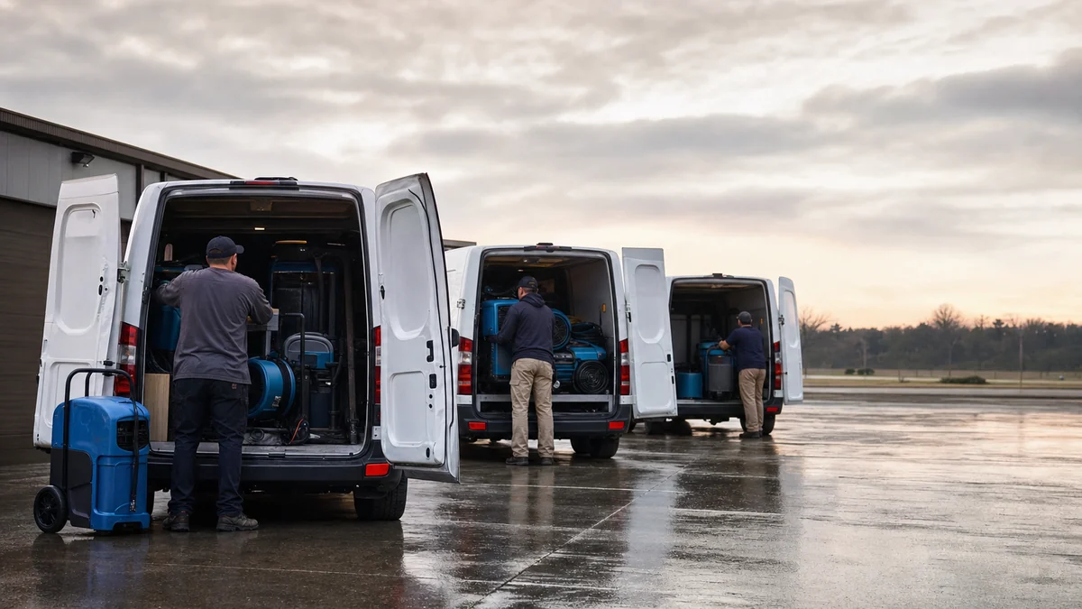 How should a restoration company handle marketing during storm season?