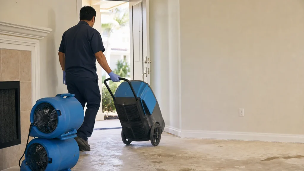 How do I get detailed Google reviews after a water damage job?