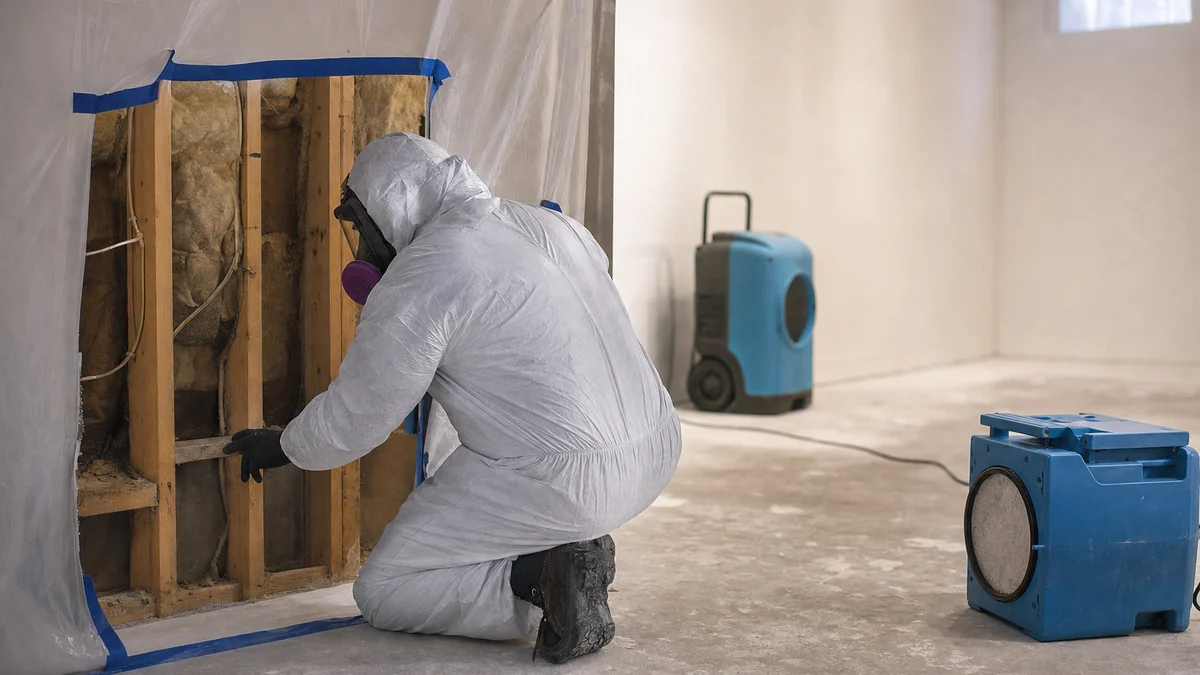 What should a restoration website say about mold and fire damage?