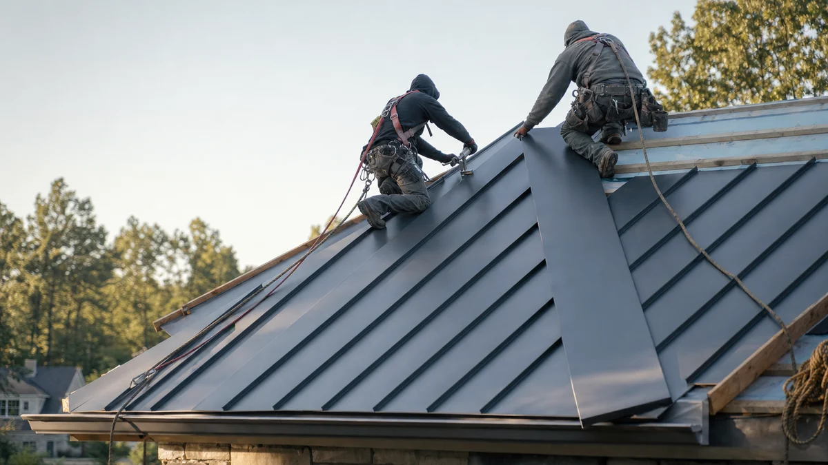 How should a roofing company market metal roof installs?