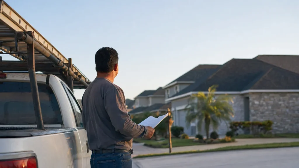 How should a roofer split budget between Google Ads and LSAs?