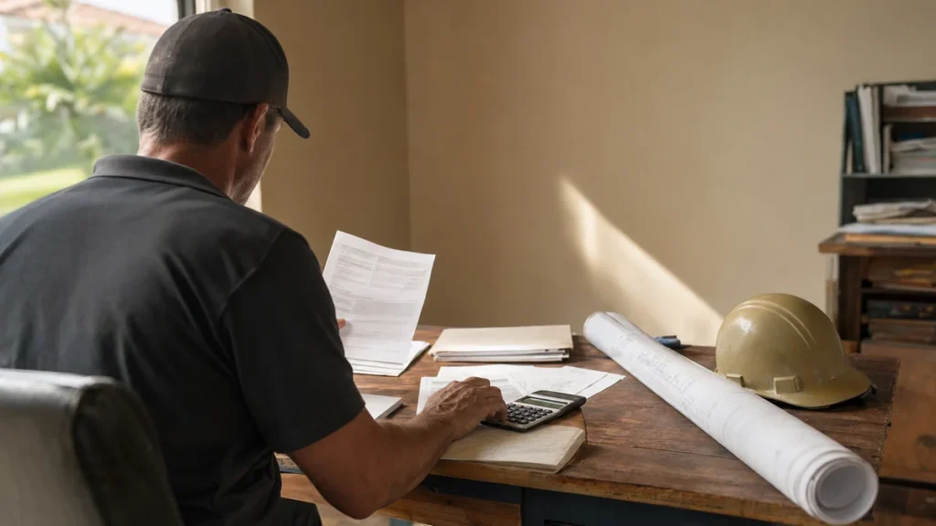What cost per booked job should a roofing company aim for?