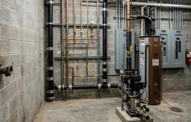 Wall-mounted plumbing manifold system
